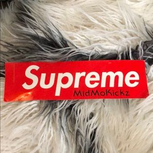 Personalized Authentic Supreme Box Logo Sticker